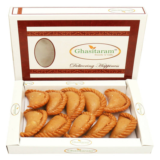 Ghasitaram Holi Sweets | Dry Sweet Wheat Gujiya