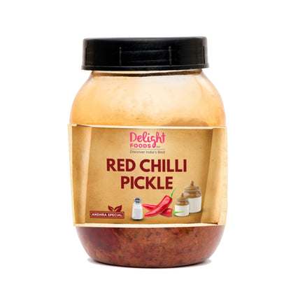 Delight Foods Guntur Red Chilli Pickle - PUSHMYCART