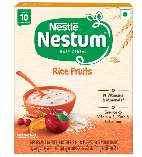 Nestle Nestum Baby Cereal Rice Fruits (10 to 24Months) -300g