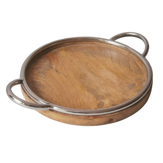 Round Tray With  Designer Handle