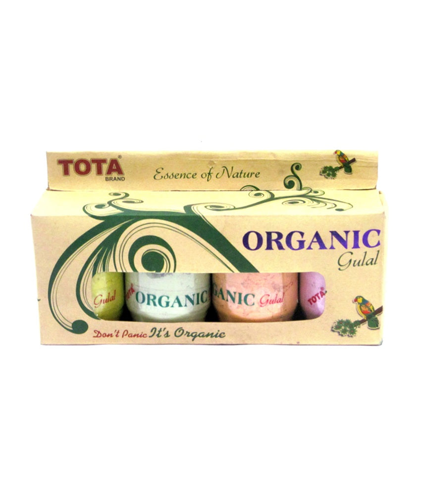 Tota Organic Gulal 4 Pcs Of 125gm Gift Pack