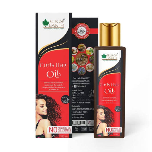 Bliss of Earth Curls Hair Oil - PUSHMYCART
