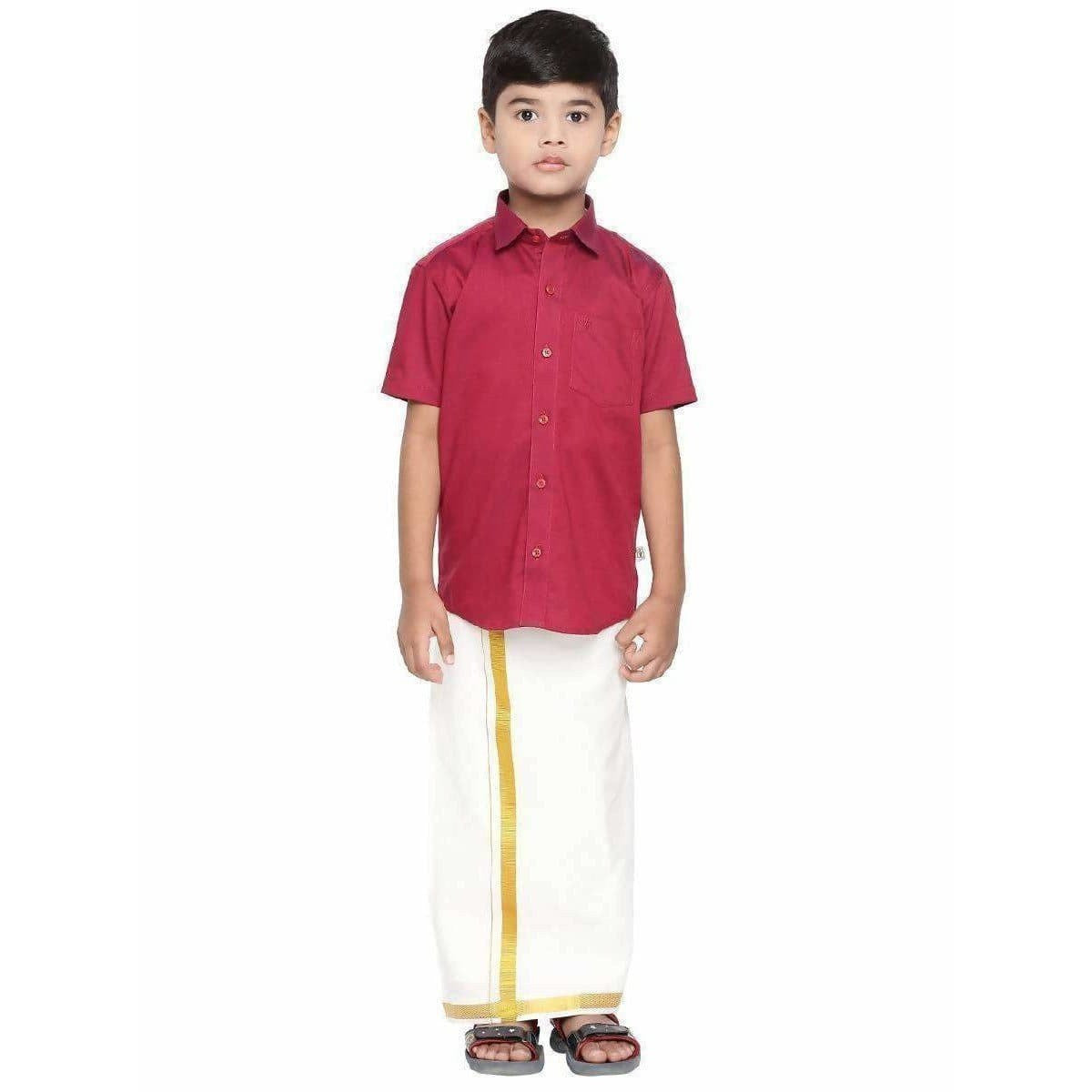 Ramraj Giza Cotton Set - Red