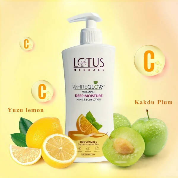 Lotus Herbals WhiteGlow Vitamin C Deep Moisture Hand And Body Lotion - PUSHMYCART