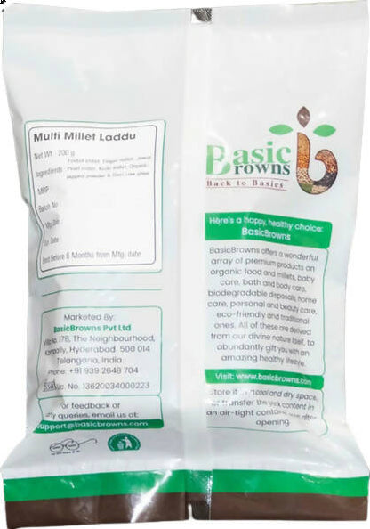BasicBrowns Multi Millet Laddu
