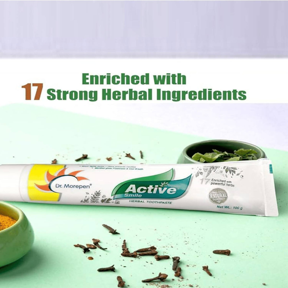 Dr. Morepen Active Smile Toothpaste with Bamboo Brush - PUSHMYCART