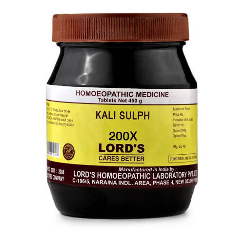 Lord's Homeopathy Kali Sulph Biochemic Tablets - PUSHMYCART