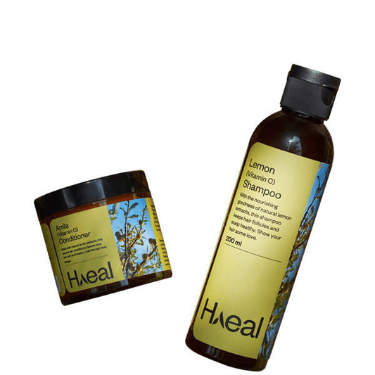 Haeal Lemon Vitamin C Shampoo | Amla Vitamin C Conditioner Combo