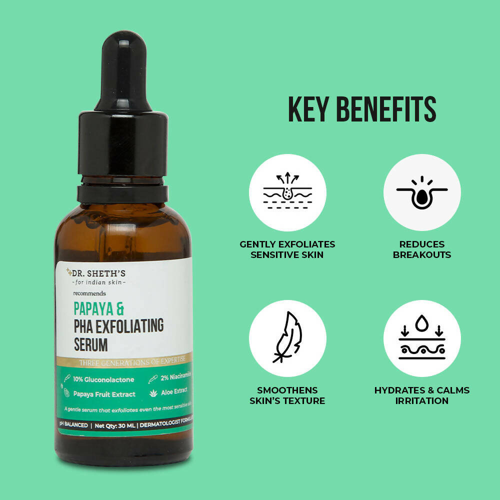 Dr. Sheth's Papaya & PHA Exfoliating Face Serum