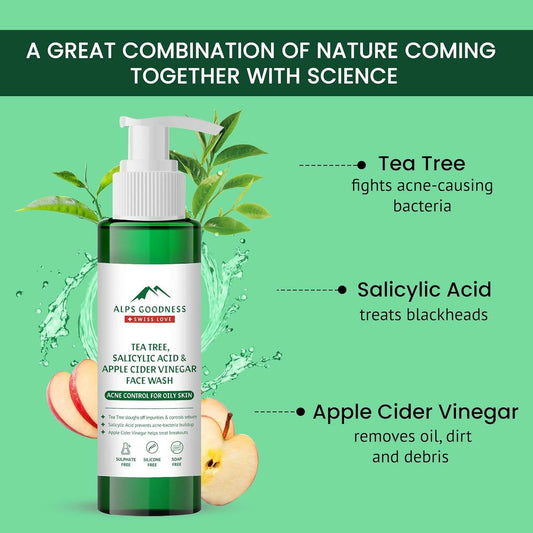 Alps Goodness Tea Tree Salicylic Acid and Apple Cider Vinegar Face wash