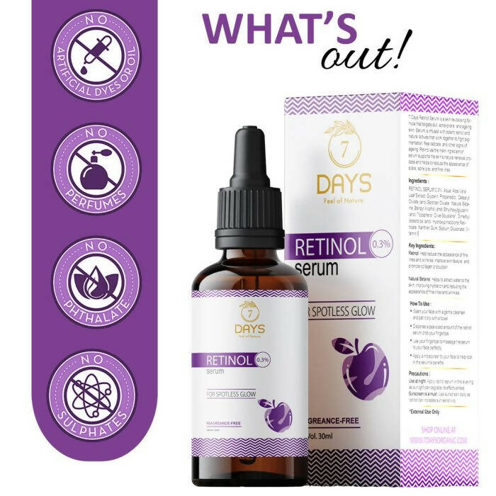 7 Days Organic Retinol Serum for Face 