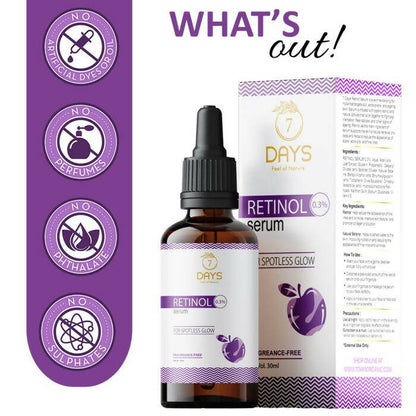 7 Days Organic Retinol Serum for Face 