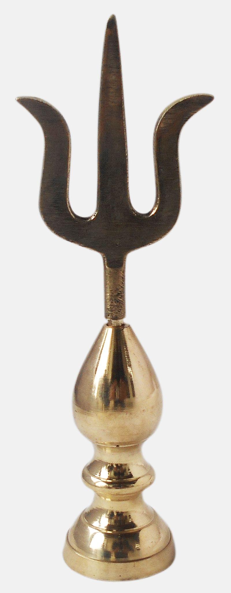 Brass Kalash Trishul 0.12Kg