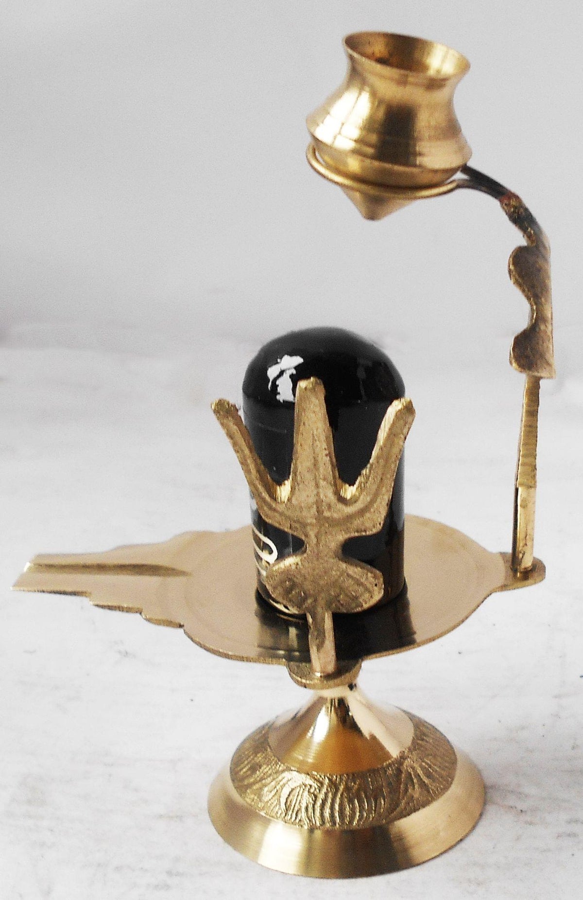 Brass Shiv Ling Black Stone 0.14Kg