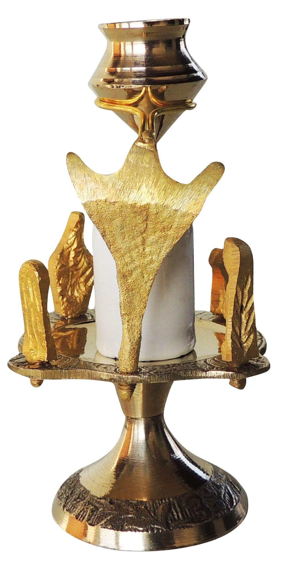 Brass Shivparivaar White Stone 0.13Kg