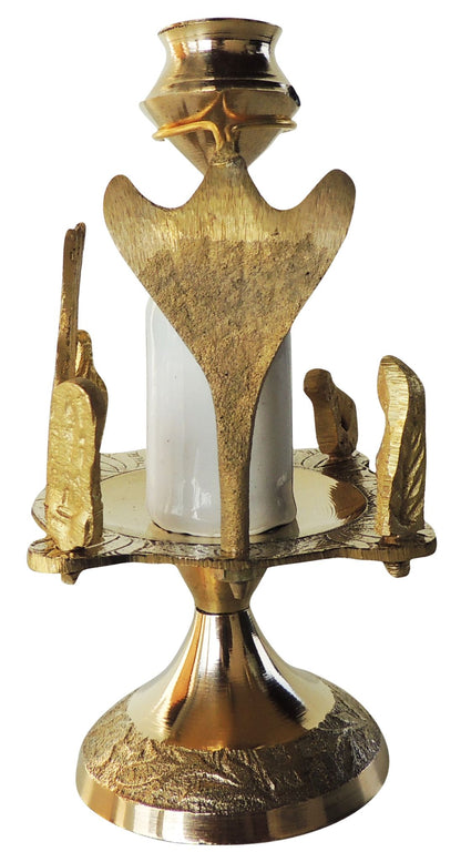 Brass Shivparivaar White Stone 0.15Kg