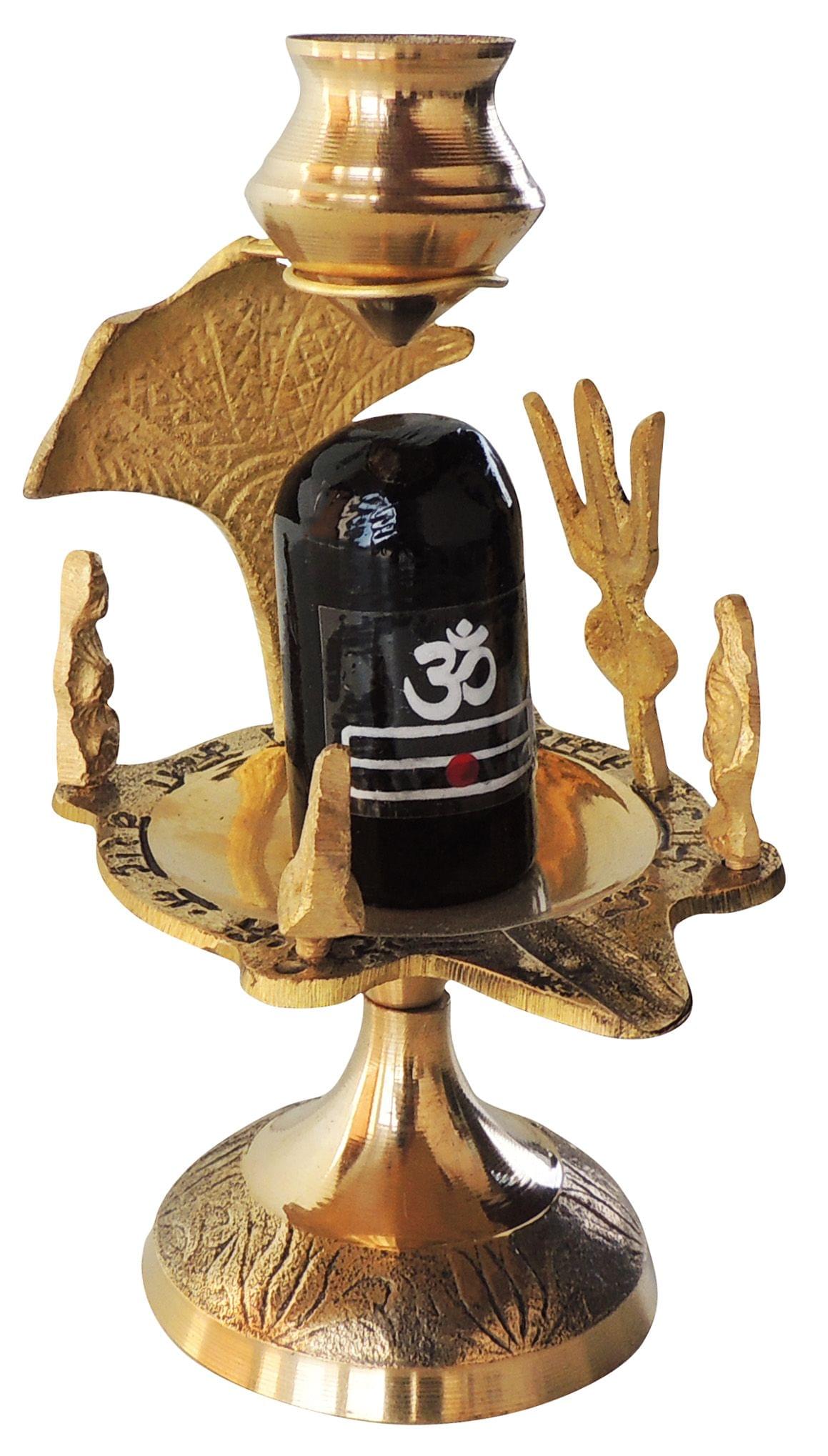 Brass Shivparivaar White Stone 0.26Kg