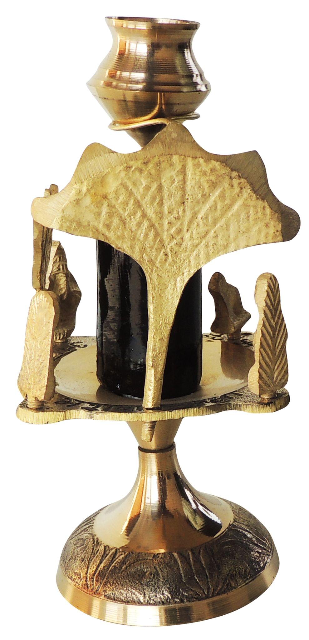 Brass Shivparivaar White Stone 0.26Kg
