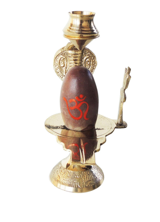 Brass Nav Dev Shiv Ling 0.15Kg