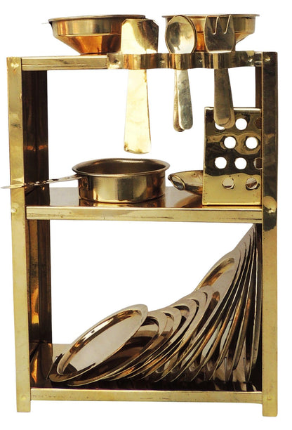 Brass Miniature Kitchen Set 0.35Kg