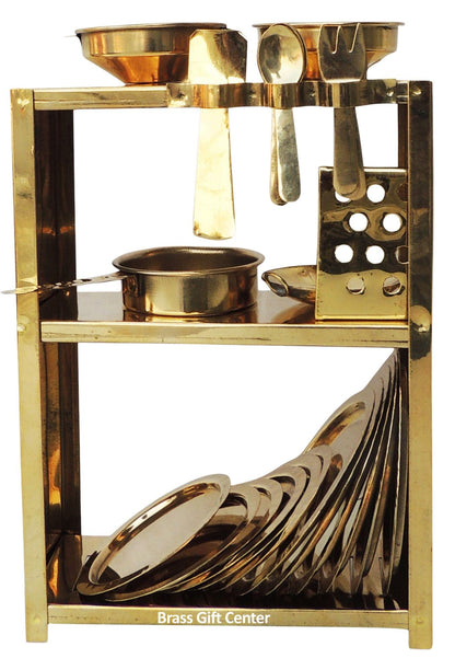 Brass Miniature Kitchen Set 0.35Kg
