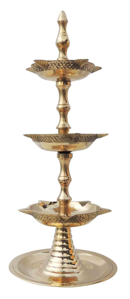 Brass 3 Step Murga Stand Deepak 0.32Kg