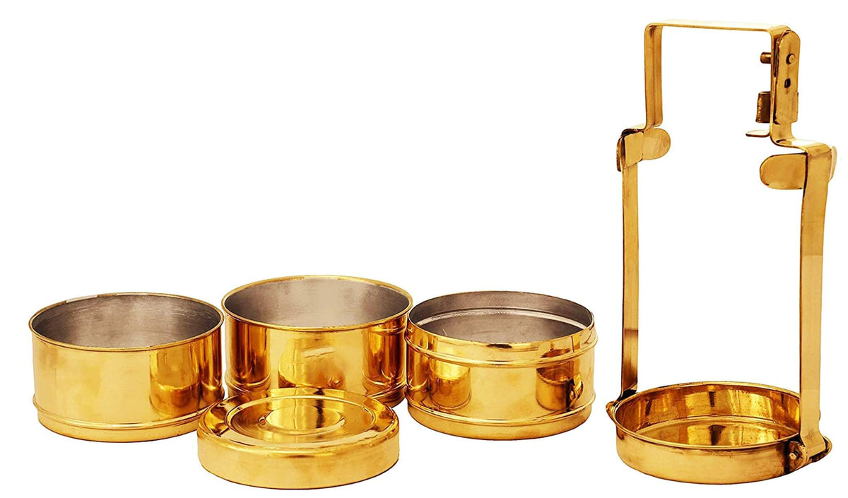 Brass Lunch Box Tiffin Box 1.44kg