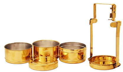 Brass Lunch Box Tiffin Box 1.44kg