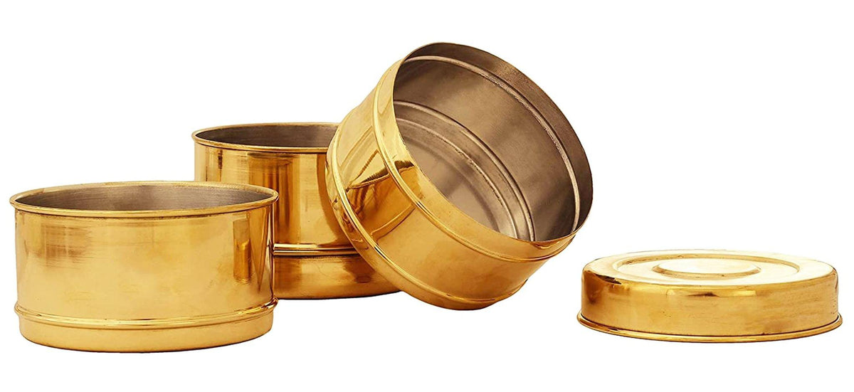Brass Lunch Box Tiffin Box 1.44kg