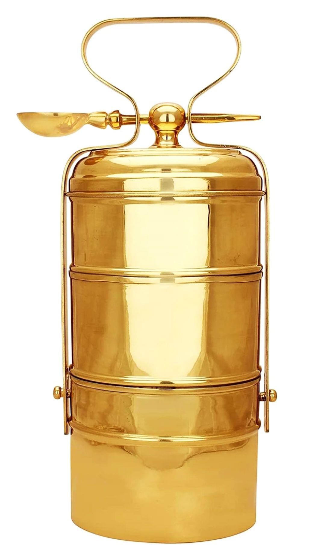 Brass Lunch Box Tiffin Box 1.5Kg
