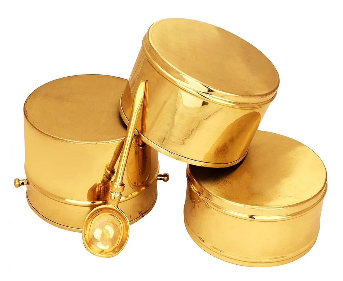 Brass Lunch Box Tiffin Box 1.5Kg